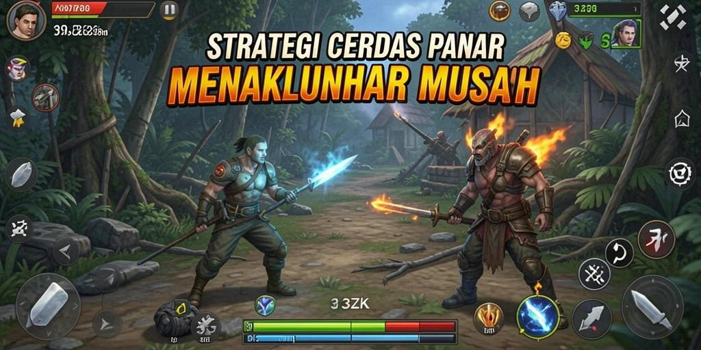 Screenshot gameplay 33ZK menunjukkan strategi pertempuran yang mendebarkan.