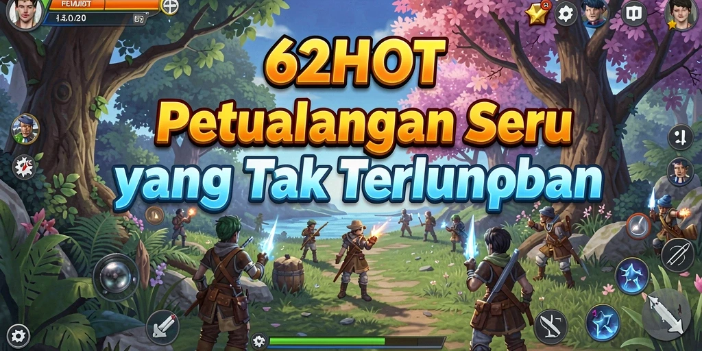 Tampilan gameplay menegangkan dalam petualangan 62HOT.