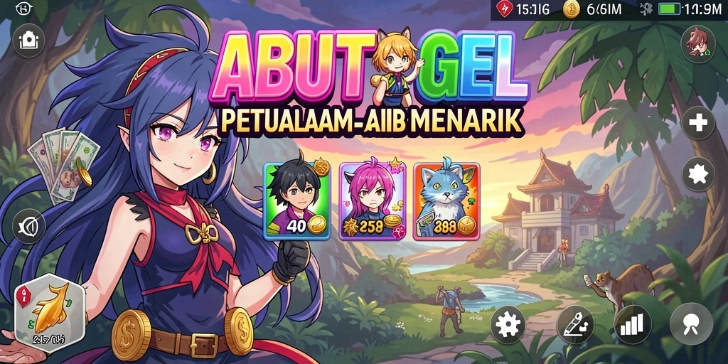 Menampilkan gameplay menarik dengan karakter anime ikonik.