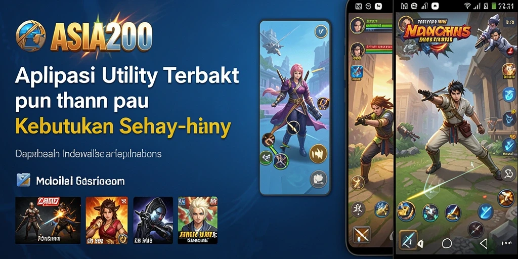Tampilan utama aplikasi ASIA200 dengan fitur Utility yang lengkap.