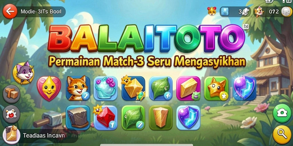 Tampilan gameplay BALAITOTO yang menantang dan penuh warna.