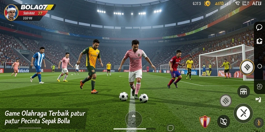 Tangkapan layar BOLA07 menampilkan aksi seru pemain di lapangan.