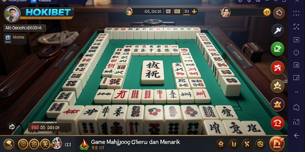 Tampilan gameplay HOKIBET yang menarik saat bermain Mahjong.
