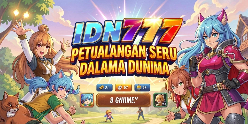 Screenshot menunjukkan battle seru karakter Anime di IDN777.