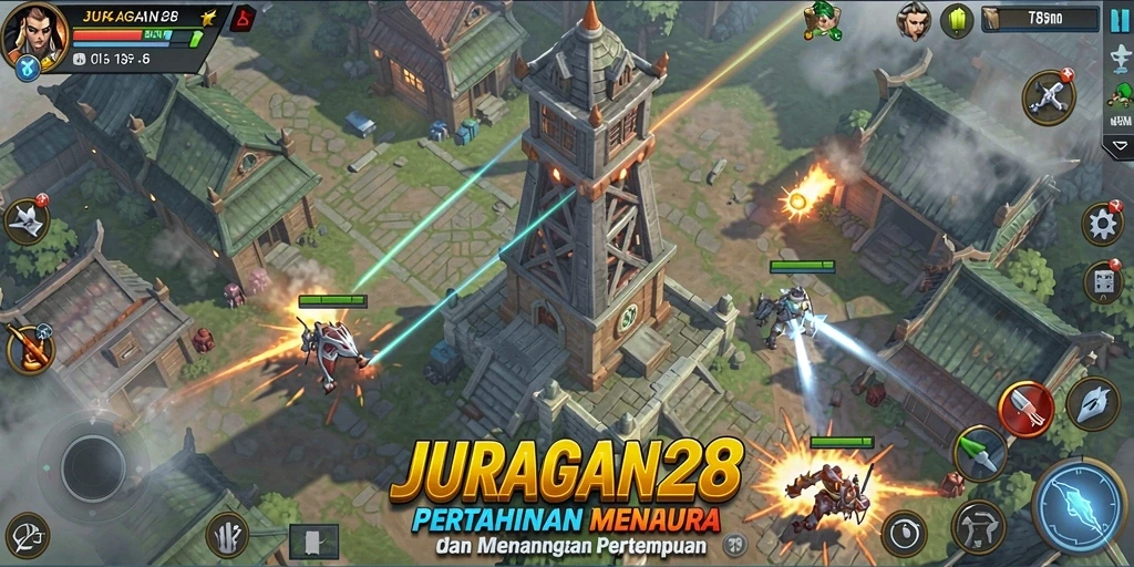 Tampilan gameplay dari JURAGAN28 yang seru dan menegangkan.