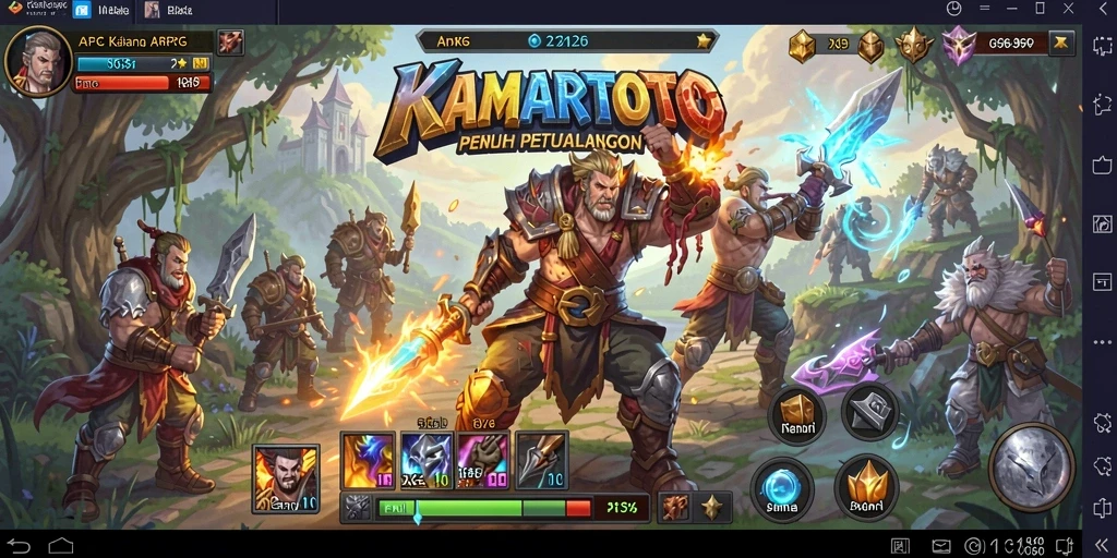 Tampilan menarik dari gameplay KAMARTOTO yang penuh aksi dan petualangan.