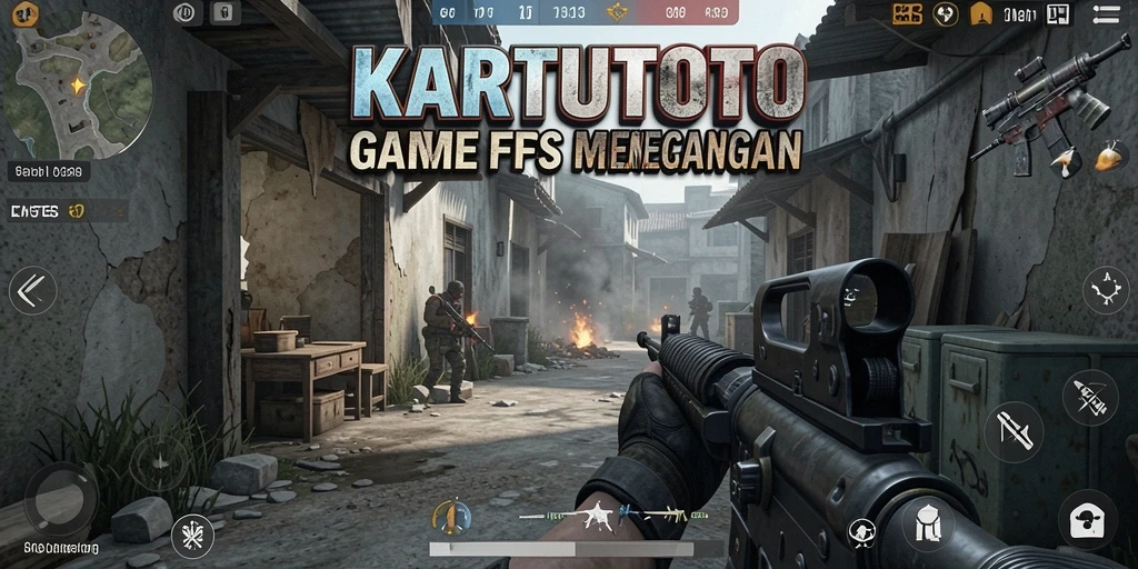 Screenshot gameplay KARTUTOTO dengan aksi tembak-menembak yang intens.