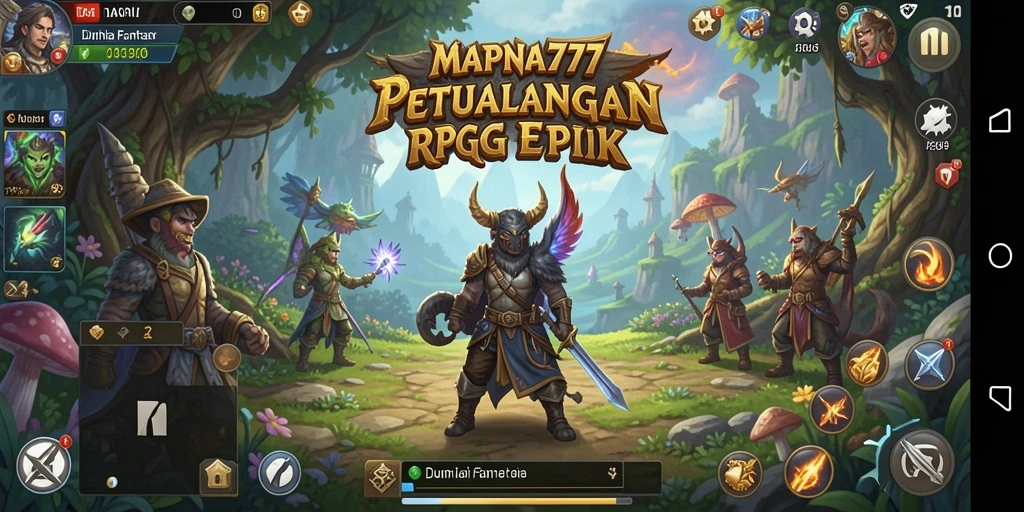 Gameplay RPG MAPNA777 yang epik dan menarik.