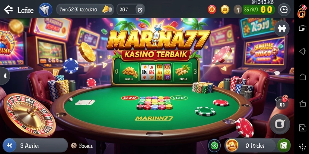 Tampilan gameplay menakjubkan dari MARINA77 yang penuh aksi Kasino.