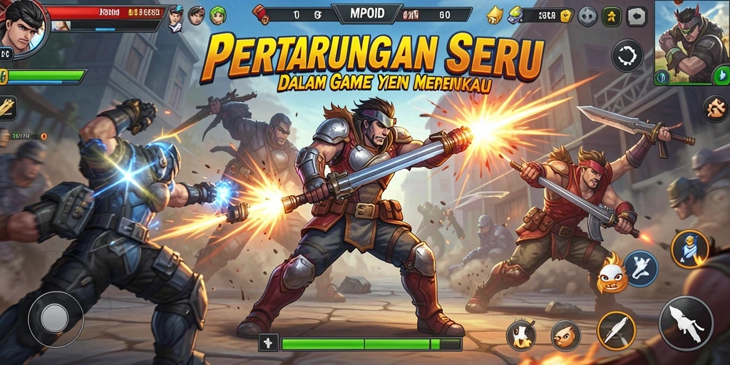 Tampilan mendebarkan dari gameplay MPOID yang penuh aksi.