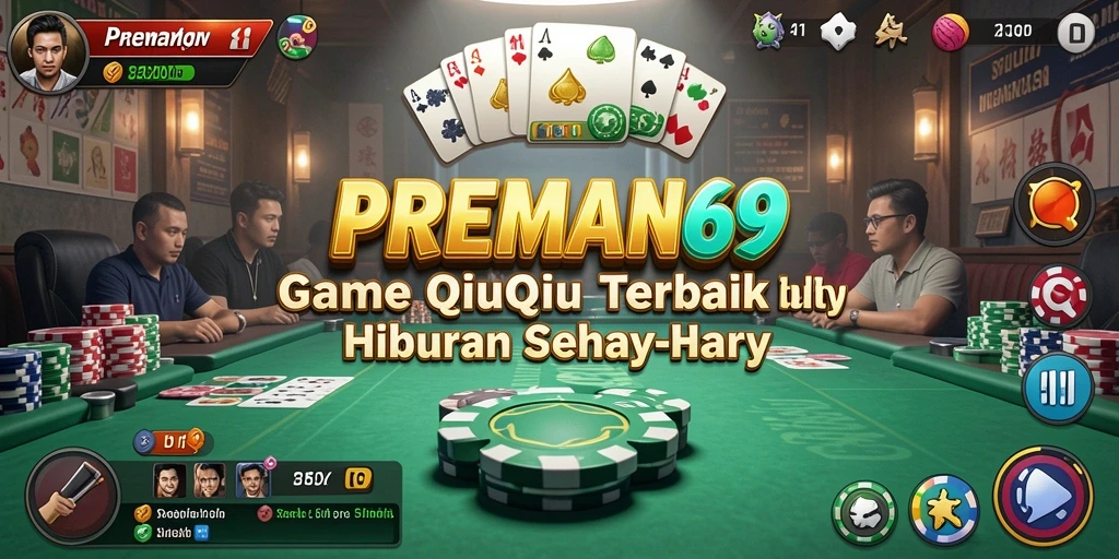 Screenshot gameplay PREMAN69 menampilkan suasana bermain QiuQiu yang seru.