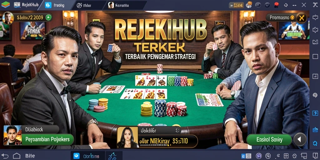 Gameplay Poker seru dan menegangkan di REJEKIHUB.