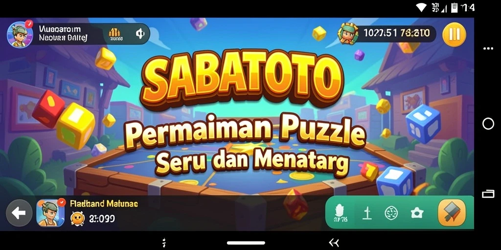 Tangkapan layar permainan SABATOTO menunjukkan gameplay Puzzle yang menantang.