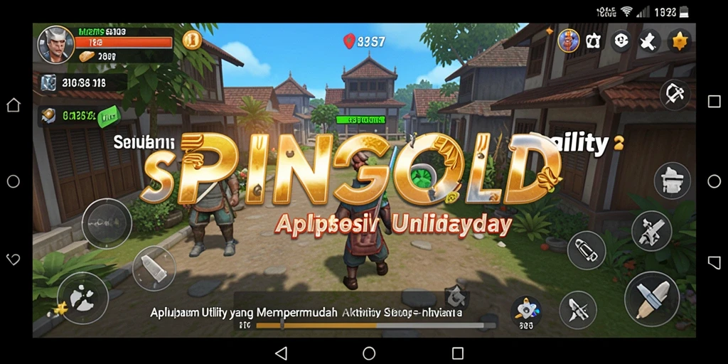 Screenshot utama SPINGOLD yang menampilkan fitur inti aplikasi Utility.