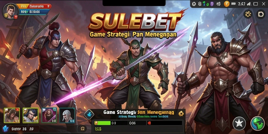 Tampilan menakjubkan dari gameplay SULEBET dengan pertempuran strategis.