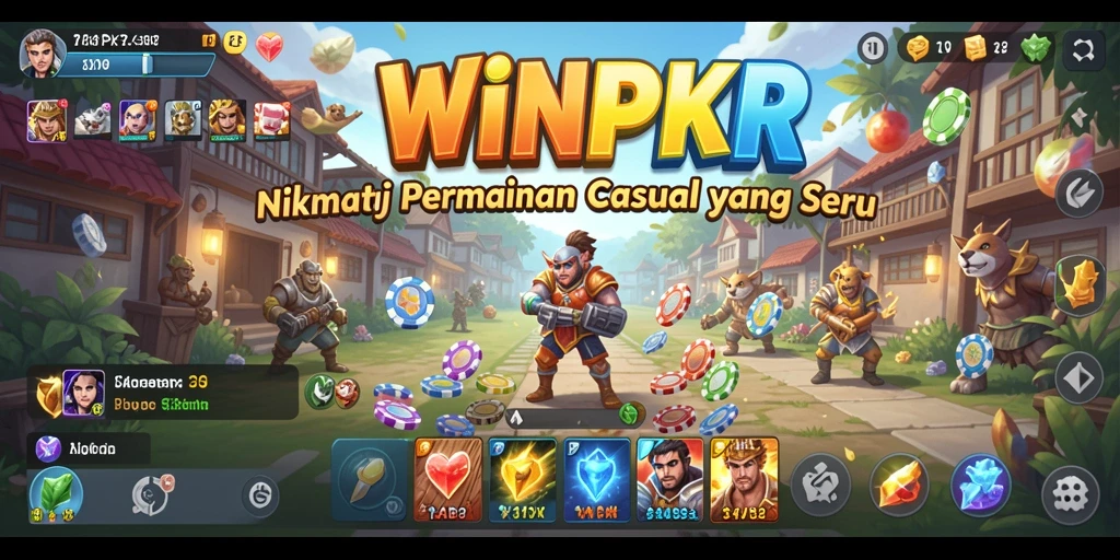 Tampilan gameplay seru dari WINPKR dengan grafis yang menarik.