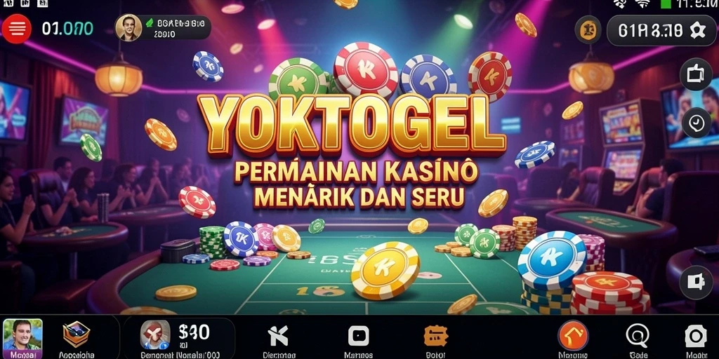 Screenshot gameplay YOKTOGEL menampilkan interaksi kasino yang seru.