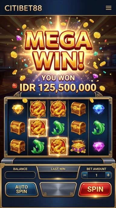 User interface citibet88 yang sederhana dan intuitif.